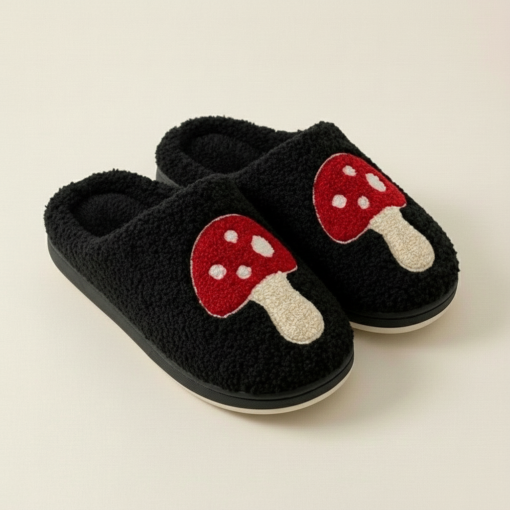 Chaussons Fancy Black Champi