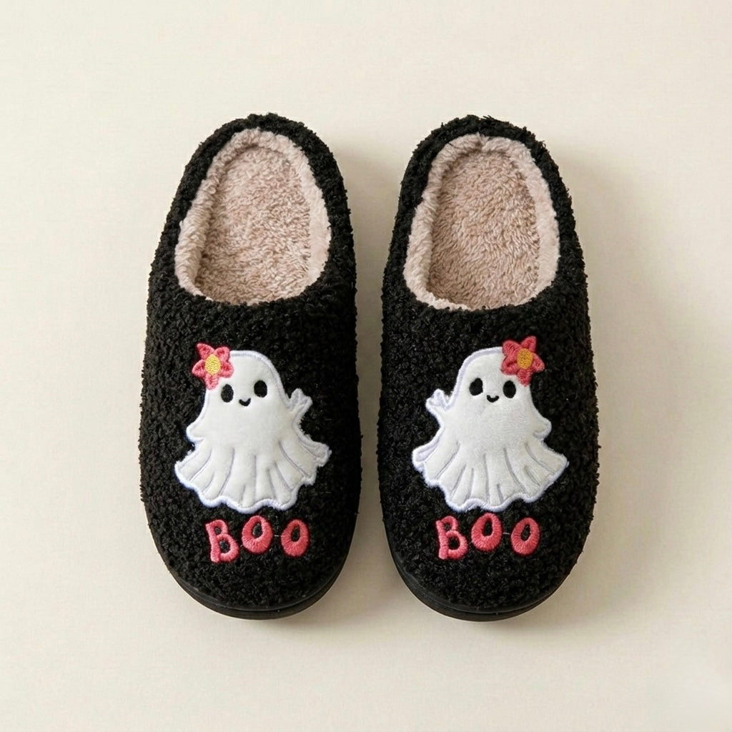 Chaussons Fluffy Boo
