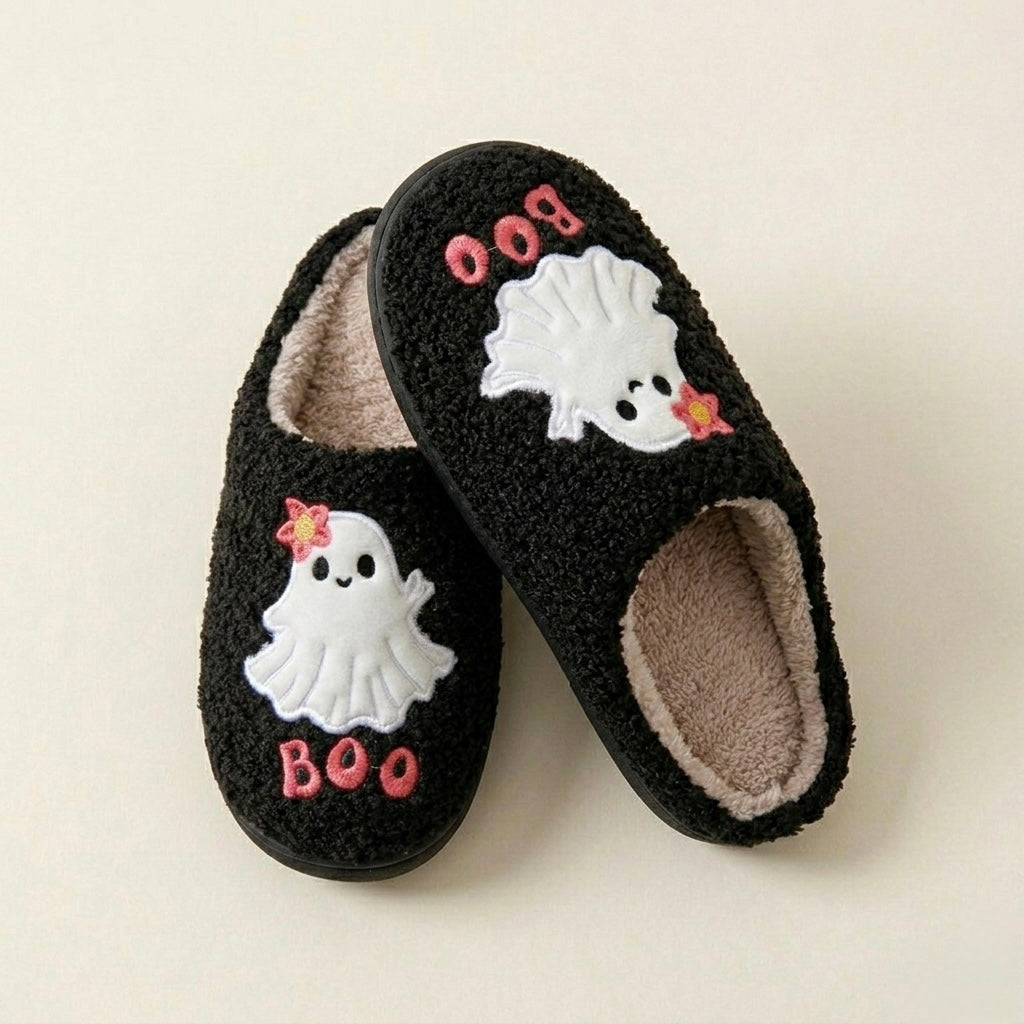 Chaussons Fluffy Boo