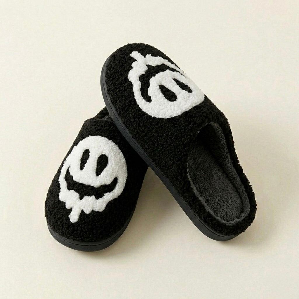 Chaussons Fluffy Fantôme