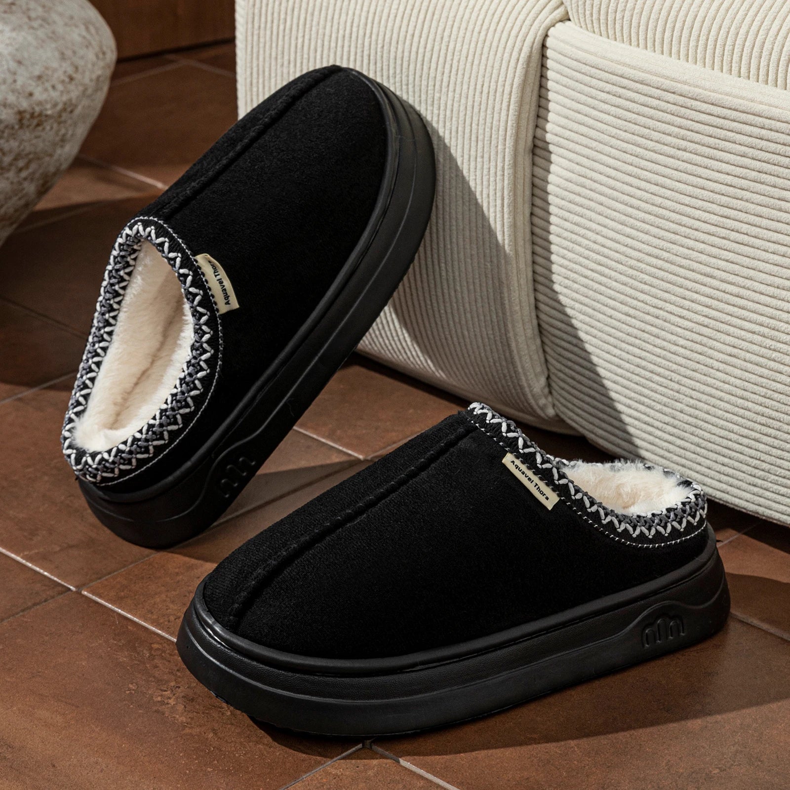 Chaussons Confort Noir