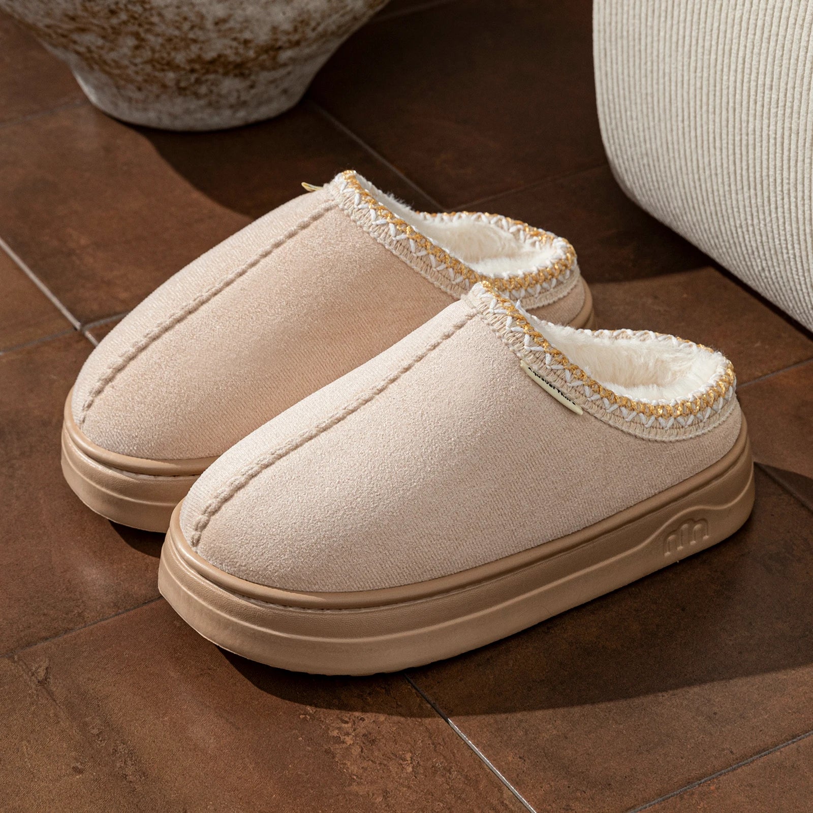 Chaussons Confort Beiges