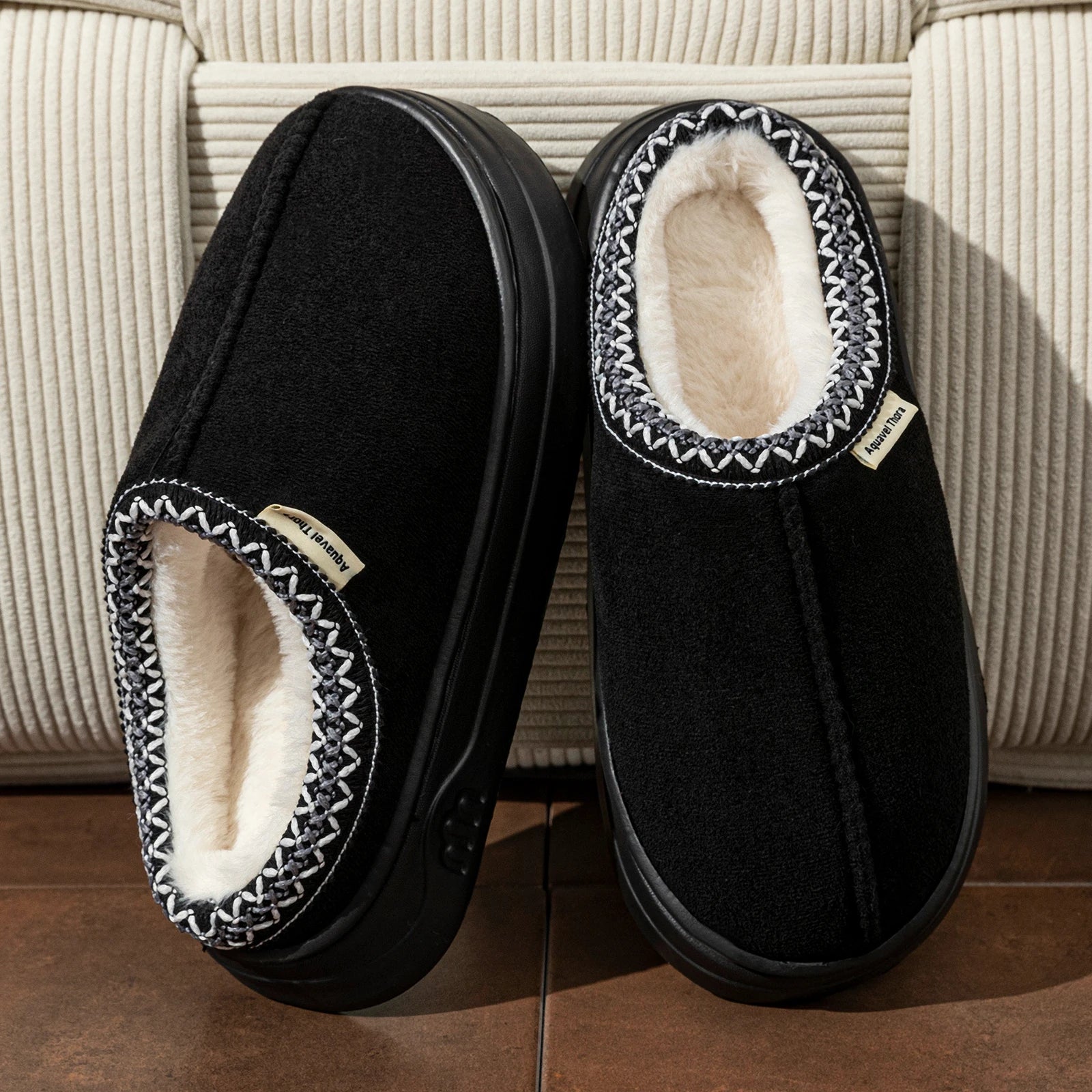 Chaussons Confort Noir